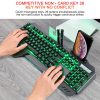ErgonomicWired Gaming Keyboard with RGB Backlight Phone Holder - Image 5