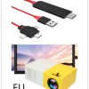 Portable Projector 3D Hd Led Home Theater Cinema HDMI-compatible Usb Audio Projector Yg300 Mini Projector - Image 4