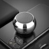 M3 Colorful Wireless Speakers 3D Mini Electroplating Round Steel Cannon Blue tooth Speaker Radio Support U Disk Subwoofer - Image 5