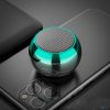 M3 Colorful Wireless Speakers 3D Mini Electroplating Round Steel Cannon Blue tooth Speaker Radio Support U Disk Subwoofer - Image 2