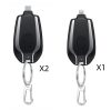 1500mAh Mini Power Emergency Pod Keychain Charger With Type-C Ultra-Compact Mini Battery Pack Fast Charging Backup Power Bank - Image 2