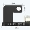 4 In 1 Multifunction Wireless Charger Station With Alarm Clock Display Foldable Wireless Charger Stand With RGB Night Light - Image 7